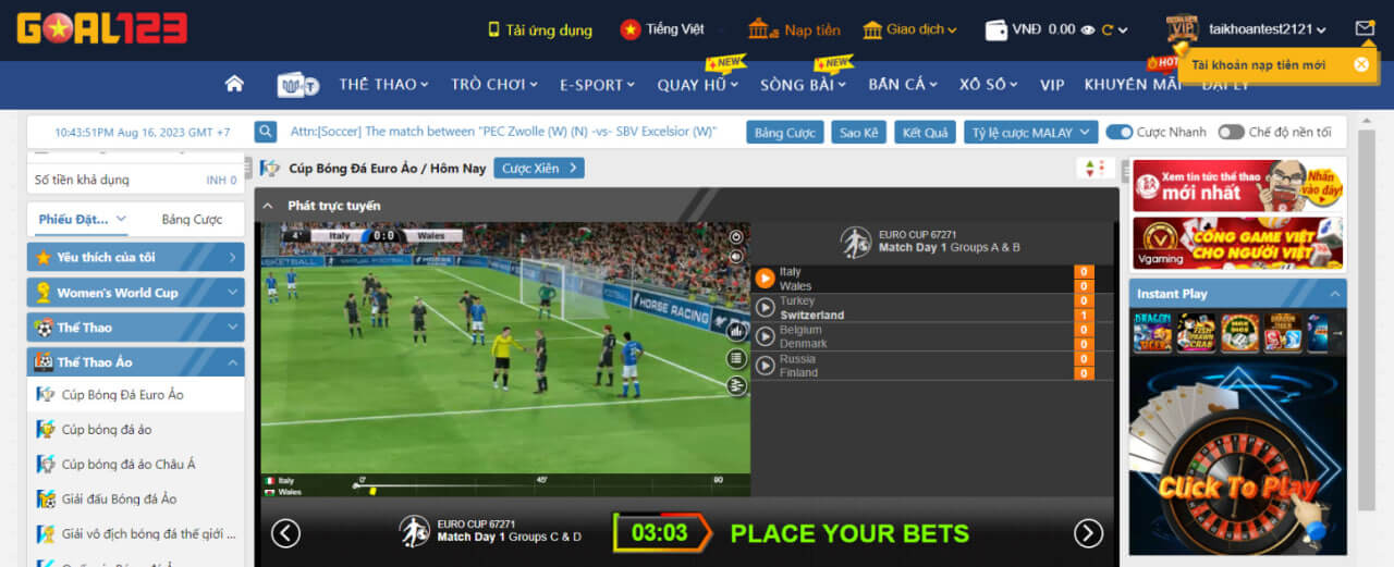 Goal123 Live Stream Thể Thao Chất Lượng Nhất Tại Sumvip Ltd Xem các trận đấu miễn phí